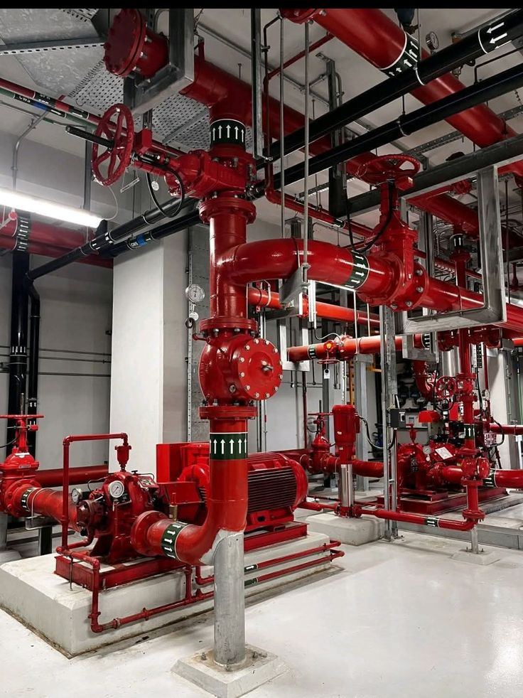 Large-scale mechanical and piping system installation